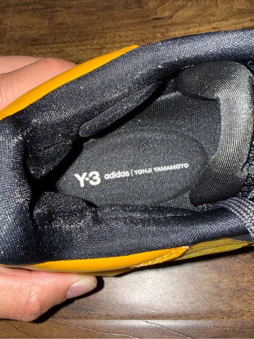 Size 8- Adidas Y-3 Barricade 13 Collegiate Gold Black Tennis Shoes Men's